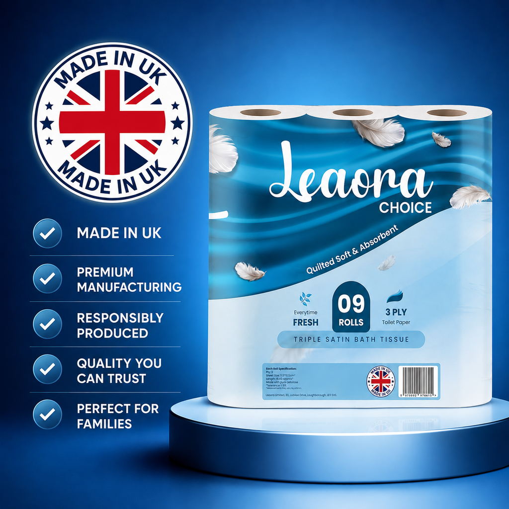 Leaora Choice Ultra-Soft Toilet Rolls – 45 Bulk Pack (9x5)