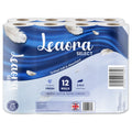 24 Rolls Leaora Select Toilet Tissue | 3-Ply Quilted Comfort