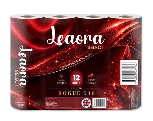 Leaora Select Baccarat Rouge 540 3 Ply Toilet Rolls – 120 Rolls (Pack of 12 x 10)