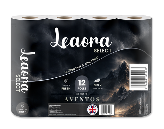 Leaora Select Creed Aventus 3 Ply Toilet Rolls – 48 Rolls (Pack of 12 x 4)