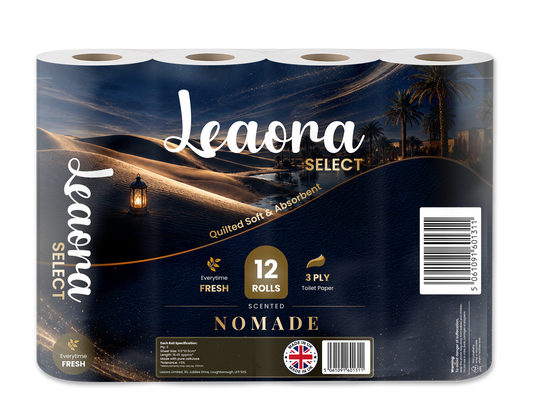 Leaora Select Ombre Nomade 3 Ply Toilet Rolls – 24 Rolls (Pack of 12 x 2)