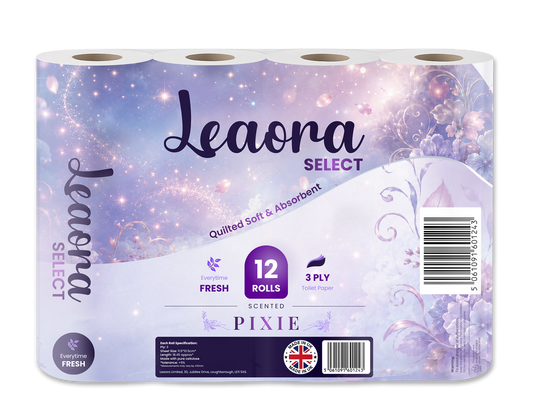 Leaora Select Snow Angel 3 Ply Toilet Rolls – 120 Rolls (Pack of 12 x 10)
