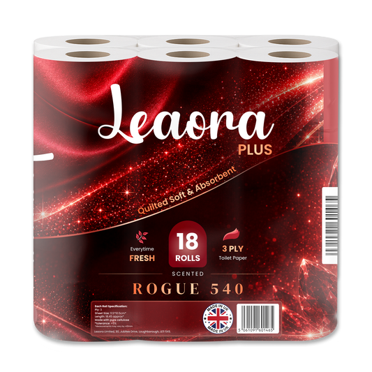 Leaora Plus Baccarat Rouge 540 3 Ply Toilet Rolls – 144 Rolls (Pack of 18 x 8)