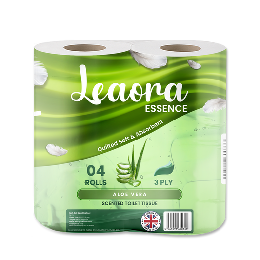 Leaora Essence Aloe Vera 3 Ply Toilet Rolls – 120 Rolls (Pack of 4 x 30)