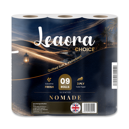 Leaora Choice Ombre Nomade 3 Ply Toilet Rolls – 36 Rolls (Pack of 9 x 4)