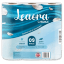 Leaora Choice 3 Ply Toilet Tissue Rolls | Pack of 9 Tissue Rolls
