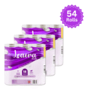 Leaora Plus 3 Ply Toilet Tissue Rolls | 54 Rolls (Pack of 18 x 3 ) Tissue Rolls