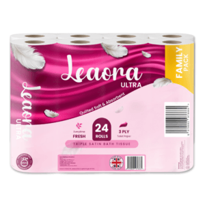 Leaora Ultra 3 Ply Toilet Tissue Rolls Quilted Luxury Tissue Rolls