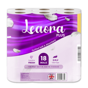 Leaora Plus 3 Ply Toilet Tissue Rolls Quilted Luxury Tissue Rolls