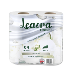 Leaora Essence Jasmine 3 Ply Toilet Tissue Rolls Scented Quilted Luxury Tissue Rolls