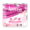 Leaora Choice Cherry Blossom 3 Ply Toilet Tissue Rolls Scented Quilted Luxury Tissue Rolls