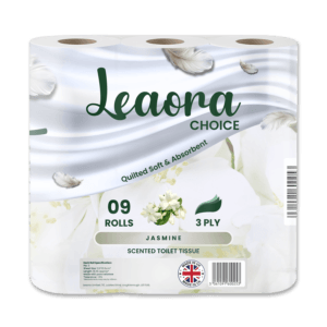 Leaora Choice Jasmine 3 Ply Toilet Tissue Rolls Scented Quilted Luxury Tissue Rolls